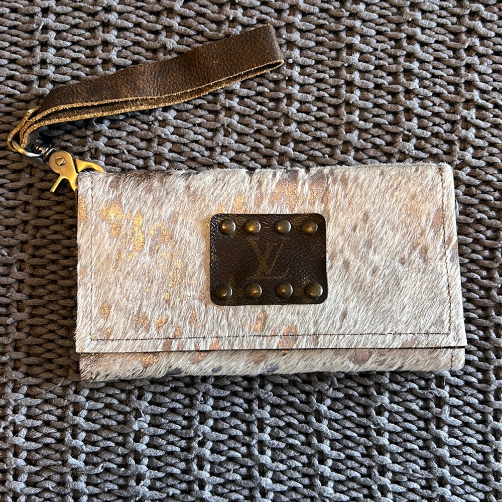 Keep It Gypsy | Upcycled LV Leather Wristlet
